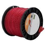 Hipa 3 Pounds 2.7 mm/.105" String Trimmer Line, Twist 105 Inch Red Commercial Trimmer Line Heavy Duty, Grass String Spool Universal Brushcutter Wire Trimmers Yard