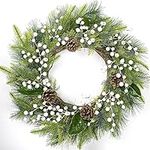LLZLL 24" Christmas Wreaths for Fro