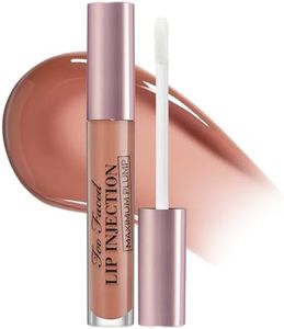Too Faced Lip Injection Maximum Plump Extra Strength Lip Plumper Gloss | Hydrating, Volumizing, + Plumping, 0.14 Fl Oz, Honey Bear (Light Nude)
