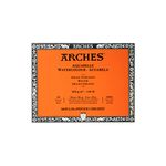 Arches Watercolour Paper Blocks | Rough Natural White | for Watercolor, Acrylic Painting, Gouache and Poster Color Painting | 300 GSM, 20 x 26 cm- 20 Sheets