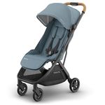 UPPAbaby Minu V3 Baby Stroller for Toddlers - Hanging Trash Can Compatible with Hanging Trash Cans, One Hand Folding, Rain Cover UPPAbaby Included, Boys and Girls, Stone Blue Dillan