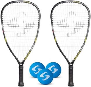 Gearbox GB50 Racquetball 2-Player Kit – Includes 2 GB50 Racquets and 3-Pack Blue Racquetballs – Ideal for Beginner and Recreational Players