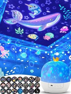 21 Sets of Films, Projector Night Light for Kids Bedroom, Ceiling, Baby Night Light Projector, Star Galaxy Projector for Kids Girls Boys with 360° Rotation Dimmable for Christmas, Nursery, Room Decor
