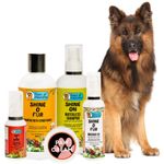 Papa Pawsome Long/Drop - German Shepherd - Complete Grooming Kit Shine O Fur Shampoo with conditioner 250ml + Shine On Waterless Shampoo 250ml + Shine O Fur massage oil 100ml + Soft and Shine Detangling Serum 50ml + Paw cream 25gm