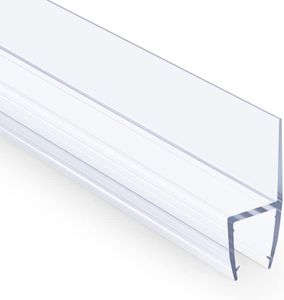 AmazerBath 5 PCS Shower Door Side Seal Strip for 3/8 Inch Glass - 15.75 Inches x 5, 5 Sections Segmented Shower Installation Kit, Frameless Glass Door Seal Strip