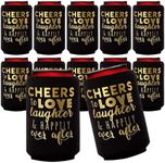 Wedding Can Cooler Decorations - 12 Cheers to Love Laughter and Happily Ever After Decorations Wedding Rehearsal Dinner Decorations, Rehearsal Dinner Favors for Guests, Engagements Party Favors