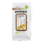 Petkin Oatmeal Mega Valu-Pack Petwipes for Dogs and Cats, Wipes Away Daily Dirt and Odor, Cleans Face, Ears, Body and Eye Area, Super Convenient, Ideal for Home or Travel 125 Wipes