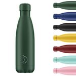 Chilly's Water Bottle - Stainless Steel and Reusable - Leak Proof, Sweat Free - Matte - All Green - 750ml