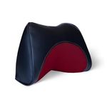 Neodrift ‘NeckFlow’ - Neck Rest Cushion Orthopedic Velvet Memory Foam Pillow for Neck, Head, Shoulder Support - Pain Relief for Car, Gaming Chair, Office Chair, 1 Pc (Colour-Red)