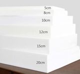 Upholstery Foam Custom Size High Density Sofa Cushion Replacement Foams Padding Sheet, Cut to Any Size Sponge Foam for Home Accessories Supplies (Custom Size - 10cm Thick)