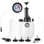 3L Brake Bleeder Kit, Manual Brake Bleeder Vacuum Pump Kit, Brake Fluid Bleeder Kit With 1l Brake Bleeder Bottle And 4 Master Cylinder Adapters, Brake Bleeding Kit Suitable for Most Vehicles