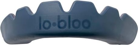 lobloo Slick Professional Dual Density Mouthguard for High Contact Sports as MMA, Hockey, Football, Rugby. Large +14yrs, Navy