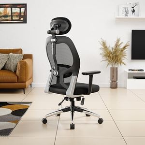 Green Soul New York Superb Office Chair, High Back Mesh Ergonomic Home Office Desk Chair with 2D Adjustable Armrests & Lumbar Support, Knee-Tilt Mechanism & Heavy Duty Metal Base