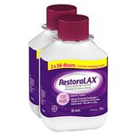 Bayer RestoraLAX Laxative 36 Doses 612g 2-pack Powder For Oral Solution No Taste No Grit, WHITE