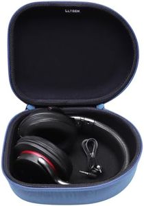 Headphone Headset Case for JBL, Beats, Sony, Soundcore Anker, Raycon, TOZO, SteelSeries, Logitech, Jabra, Bose, Audio-Technica, Sennheiser Headphones, Blue+Black