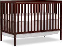 Dream On Me Synergy 5-In-1 Convertible Crib In Espresso, Greenguard Gold Certified