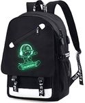 Junlion Anime Laptop Backpack for Boys, Skate School Bags Bookbags for Teen Boys