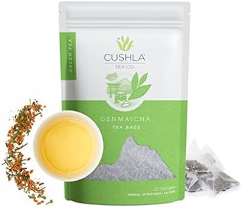 Genmaicha Green Tea with Premium Sencha & Roasted Rice - Japanese Genmai Cha 20 Tea Bags