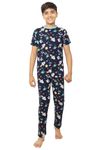 Ninos Dreams Boys Cotton Coord Set Night Suit with Lower (12-14 Years, Blue1)