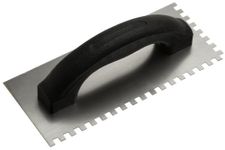 Tile Installation Trowel, Economy Square Notch (1/4" x 1/4" x 1/4")