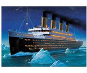 DIY Paint by Numbers Kits, Amiiba Titanic 16x20 inch Acrylic Painting by Number Wall Art Crafts (Cruise Ship, without Frame)