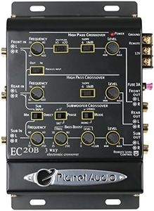 Planet Audio EC20B Car Electronic Crossover – 3 Way, Pre-amp, Fine Tune Your High-Mid-Low Range Speaker Frequencies, Equalizer, DPS Audio Processor