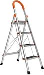 sogesfurniture 4 Step Ladder Folding Stepladder Aluminum Step Ladder Folding Platform Stool 300 lbs Load Capacity Lightweight Multi Ladder Home Ladder,BHCA-KS-JF-004