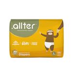 .allter Organic Bamboo Diapers for babies, 7-12 kg, Large (L) Size | Dermatest Certified | Super Dry, Quick Absorb, Taped Style, Ultra Soft Diapers | 24 Count (Pack of 1)