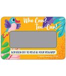 Carson Dellosa – One World: Who Can? Tou-Can! Scratch-Off Rewards, Classroom Décor, 30 Pieces