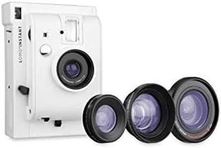 Lomography Lomo'Instant White + 3 Lenses - Instant Film Camera