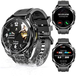DOOGEEEco ANYWISE W1 LITE Smart Watches for Men, 1.43''AMOLED Mens Smart Watch for Android/iOS, 5ATM Waterproof Fitness, 170+ Sports Modes, Answer/Make Calls/12 Days Battery/Heart Rate/Sleep Monitor