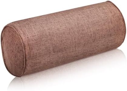 Balacoo Yoga Bolster Pillow 15.7x5.9in Cotton-Linen Round Cushion – Hip & Spine Support for Restorative Poses, Prenatal Relief & Seated Meditation – Firm Cylinder for Yoga, Pilates, Iyengar