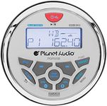 Planet Audio PGR35B IPX6 Rated, Bluetooth, Digital Media MP3 / WMA/USB / AM/FM Compatible, Weather-Proof Marine Stereo, (No CD Player)