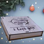 StarLaser 20 Reasons Why I Need You Message Box Gift For Anniversary Birthday And Loveable Person Mdf Wood (Amaz Love) Beige