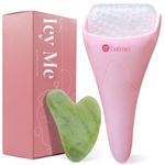 BAIMEI Ice Roller and Gua Sha for Face and Eyes, Self Care Gifts for Women Cold Face Roller Reduces Puffiness and Tightens Pore