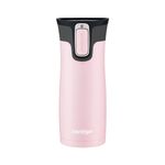 Contigo West Loop 2.0 Stainless Steel Travel Mug with Spill-Proof Lid, Vacuum-Insulated Reusable Cup for Coffee and Tea, Millenial Pink, 16 oz (473 mL)