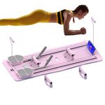 Pilates Reformer Machine | Abdominal Fitness Board | Foldable Pilates Equipment | Automatic Rebound Ab Roller Board for Home Workouts for Reformer Body Stamina Stretching Balance Exercise Workout