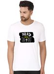 Prabhubhakti Deight Yourself in The Lord Men's T-Shirt| White color Half Slevees Round Neck regular Fit| Summer T-shirt for Boys (S)