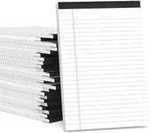 Aidunmis 24 Pack White 5 x 8 Legal Pads for Office Supplies Paper Pads Note Pads for Work Lined Writing Pads Notebook