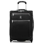 Travelpro Platinum Elite 22" Expandable Carry-On Rollaboard, Shadow Black, Carry-On 20-Inch, Platinum Elite Softside Expandable Upright Luggage