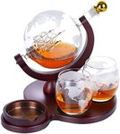 FATHER'S DAY Oaksea Anniversary Unique Gifts for Dad Him Men Husband Boyfriend Boss, Whiskey Decanter Set with Glasses, Birthday Wedding House Warming Gift, Bourbon Scotch Cool Stuff for Man Cave.