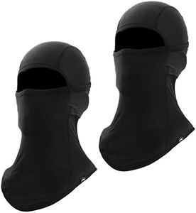 Tough Headwear Black Balaclava Ski Mask for Men & Women - Motorcycle Balaclava Face Mask for Cold Weather - Snowboard Mask w/UV Protection, Black2