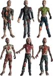 PowerTRC Toy Zombie Action Figures with Movable and Detachable Joints | Mini Zombie Figurines | Great for Presents, Decoration, and Party Favors | Pack of 6 4 Inches Tall Zombies