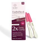 NORY EarlyCheck Pregnancy Kit – 2 Midstream Tests, Over 99% Accuracy, Ultra Sensitive HCG Detection (10mIU/mL), Pregnancy Test Kit for Women, No Cup or Dropper Needed (Pack of 2)