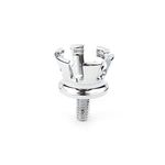 GZYF Motorcycle Crown Style Rear Seat Bolt Screw Compatible with Harley Softail FLST FXST, Dyna FXD, Touring FLHT FLHR FLHX FLTR, Sportster 883 1200 1996-UP, Chrome