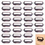 DD-life Office Library File Drawer Tag Frame Label Holder Pull Handle 30Pcs (Copper)