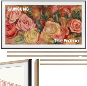 SAMSUNG QN65LS03DA 65 inch The Frame QLED 4K Smart TV (2024 Model) Bundle with 65" The Frame Customizable Bezel Modern Teak