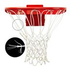 Progoal Progoal Professional Heavy Duty Basketball net, Fits Standard Indoor and Outdoor 12-Loop Rims(White, Standard Size)