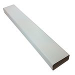 Kair Rectangular Flat Ducting 150mm x 70mm - 1 Metre Length Flat Channel Pipe