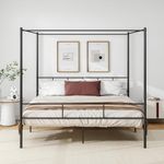 King Metal Canopy Bed